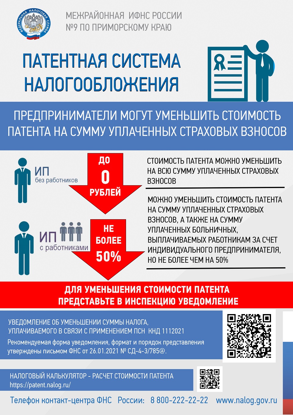 Порядок уменьшения стоимости патента